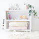 MICAH Low Bookshelf White