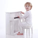 Wooden Musical Toy Piano white