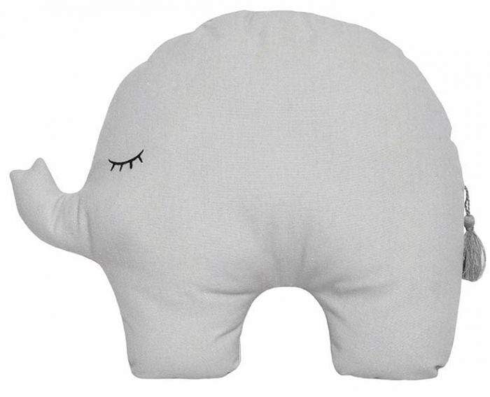 JaBaDaBaDo Pillow Elephant Grey