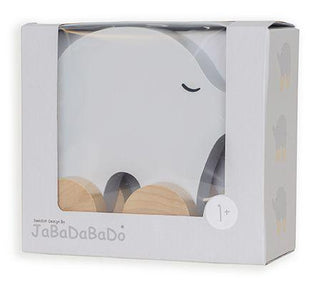 JaBaDaBaDo Pull Elephant - Grey