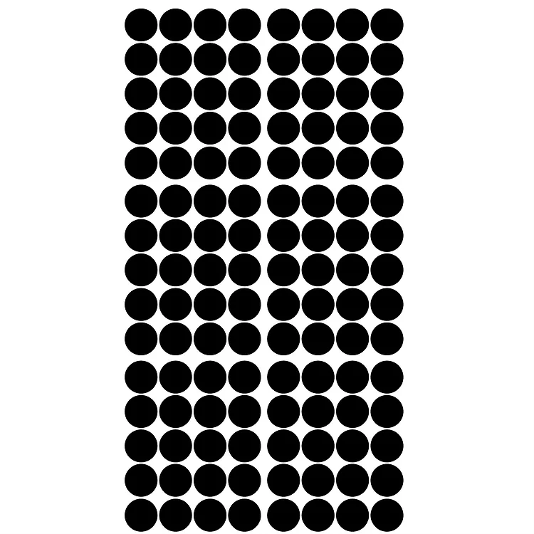 Pom Pom Dots Wall Decal Stickers Black
