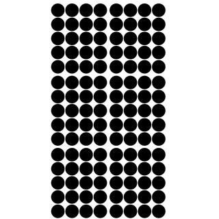 Pom Pom Dots Wall Decal Stickers Black