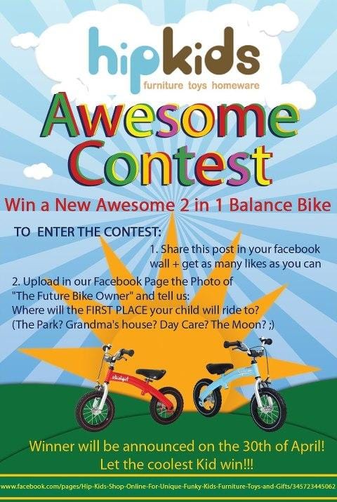 WIN a 2 in 1 Kids Balance Bike