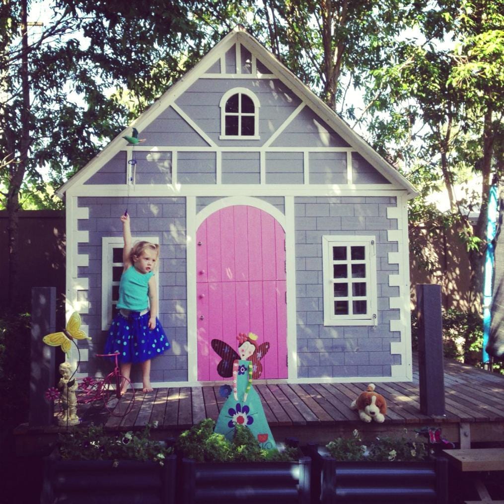 Our Alice Cubby House Painted In Darker Colours