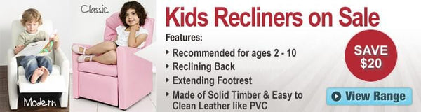 Our Kids Recliners & Ride On Toy Racers are On Sale For A Limited Time!!