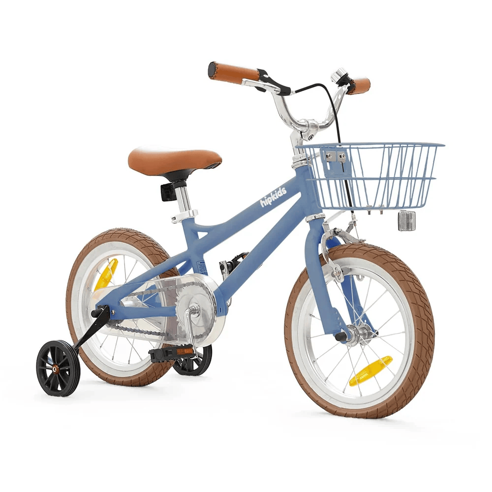 14 Inch Pedal Bike and Helmet Bundle Steel Blue