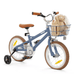 14 Inch Pedal Bike and Helmet Bundle Steel Blue