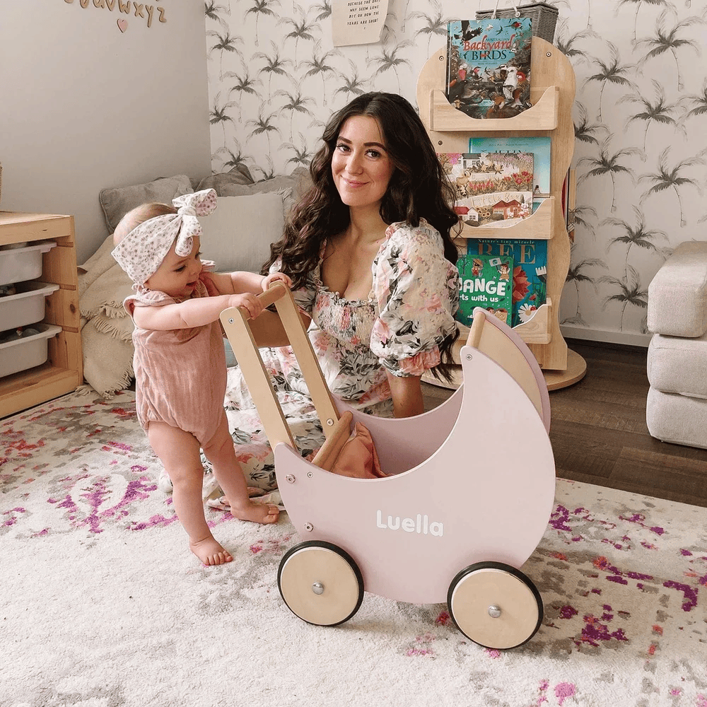 Moon Pram with Daisy Doll Bedding Bundle
