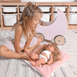 Moon Pram with Daisy Doll Bedding Bundle