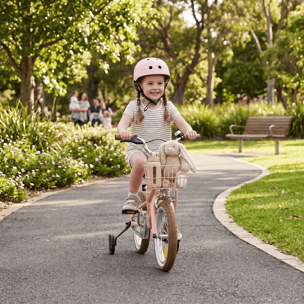 14 Inch Pedal Bike and Helmet Bundle Blush Pink