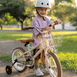 14 Inch Pedal Bike and Helmet Bundle Vintage White