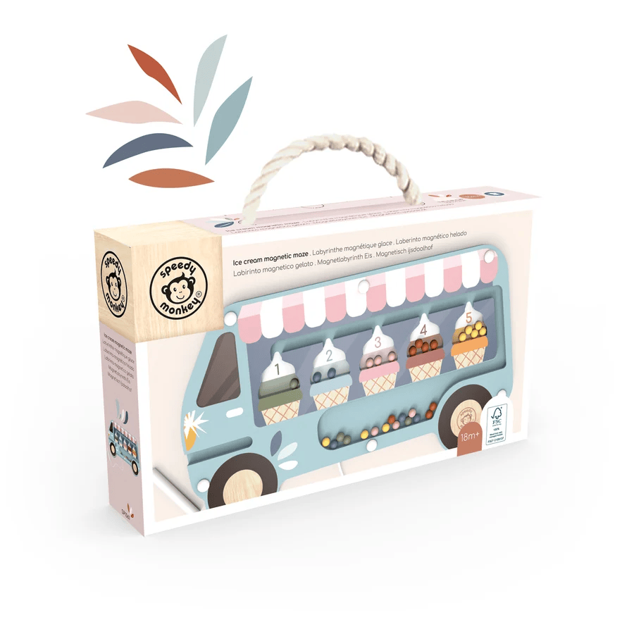 Speedy Monkey Ice Cream Magnetic Maze