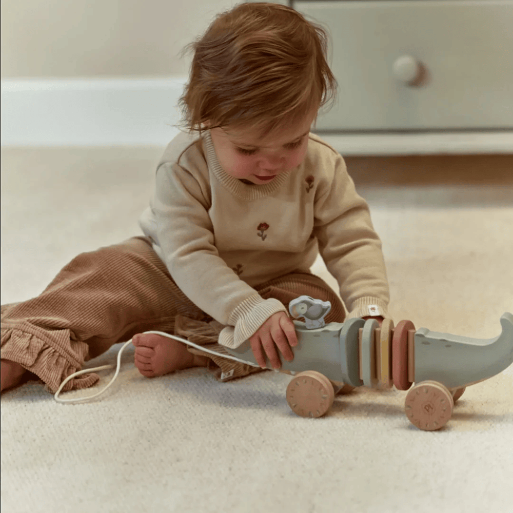 Little Dutch Safari Friends Wooden Pull Animal