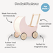 Moon Pram with Daisy Doll Bedding Bundle