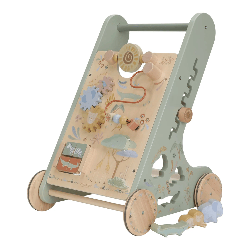 Little Dutch Safari Friends Wooden Baby Activity Walker