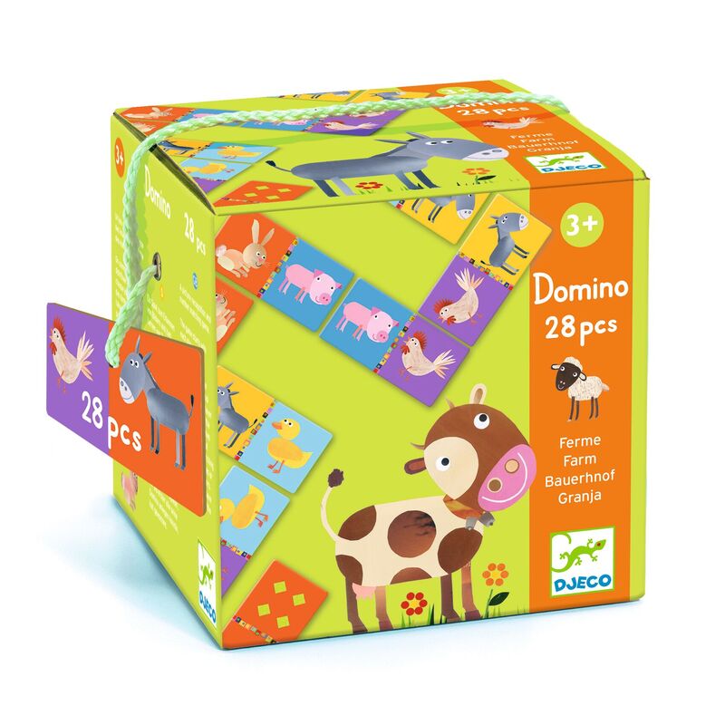 DJECO 30 piece Farm Domino Game