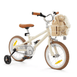 14 Inch Pedal Bike and Helmet Bundle Vintage White