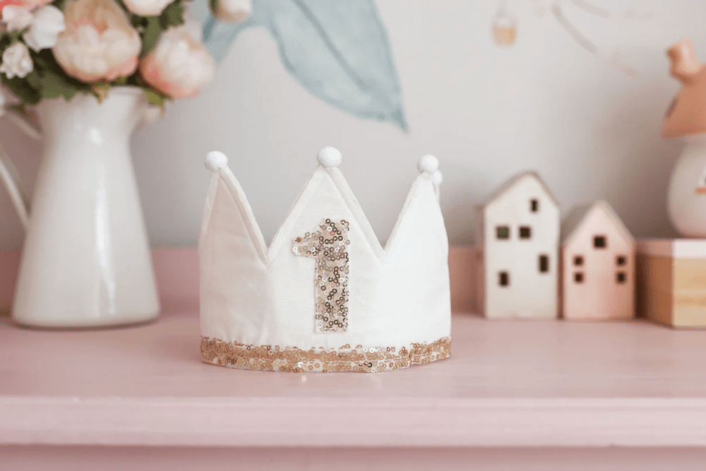 Alimrose 1st Birthday Crown Ivory