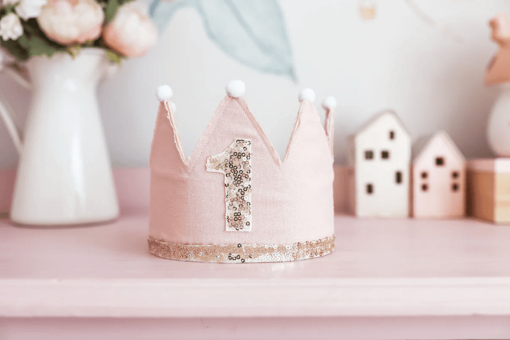 Alimrose 1st Birthday Crown Pink