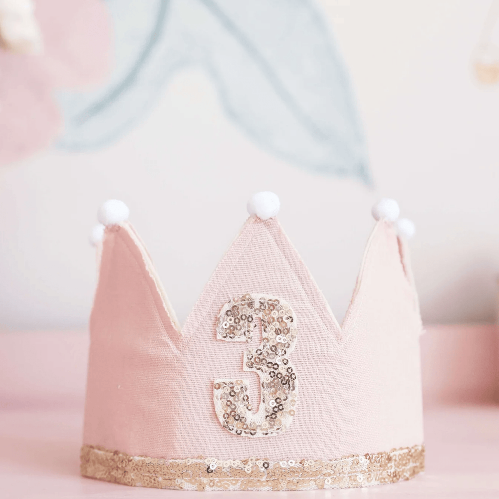 Alimrose 3rd Birthday Crown Pink