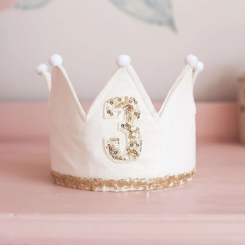 Alimrose 3rd Birthday Crown Ivory