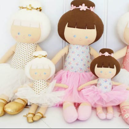 Alimrose Baby Ballerina Doll 25cm Gold Spot