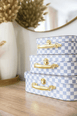 Alimrose Carry Case Set 3pcs Blue Check