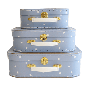Alimrose Carry Case Set 3pcs Blue Stars