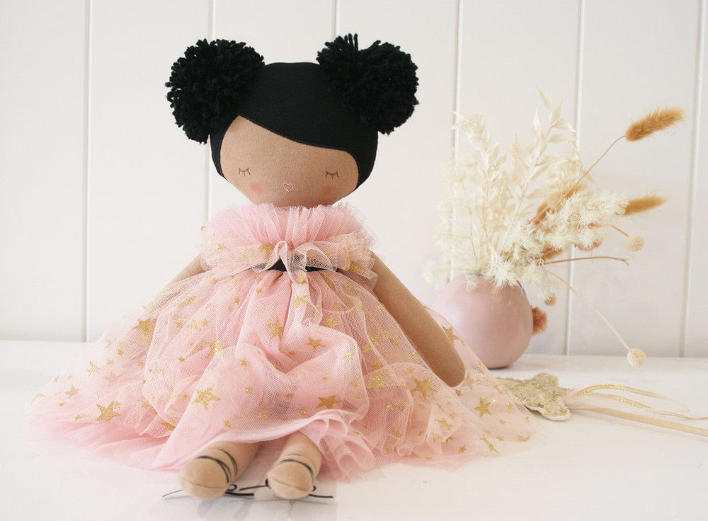 Alimrose Halle Ballerina Doll 48cm (Light Brown & Ebony)