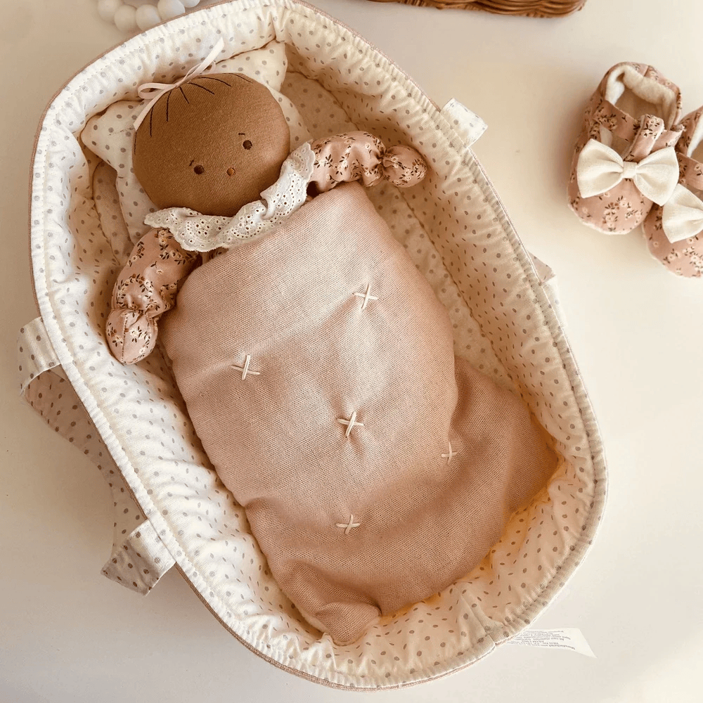 Alimrose Playtime Doll Carrier Set 30cm Pale Pink & Spot