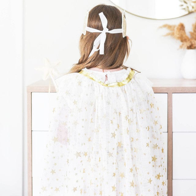 Alimrose Tulle Star Cape Ivory