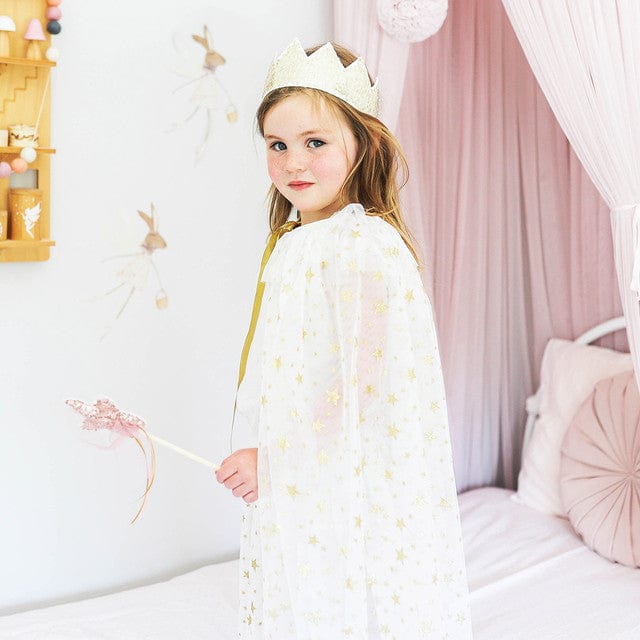 Alimrose Tulle Star Cape Ivory