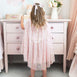 Alimrose Tulle Star Cape Blush Pink
