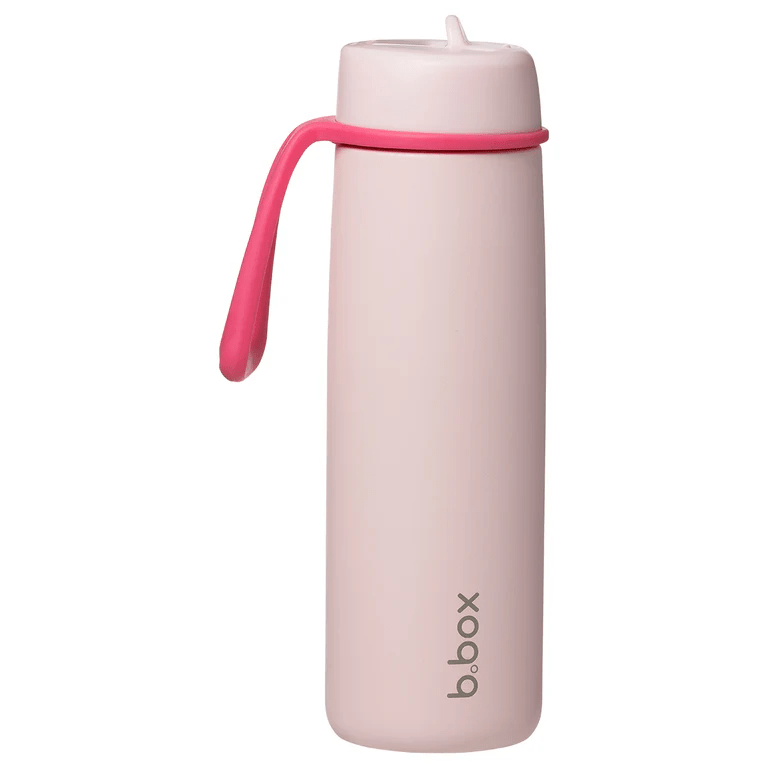 b.box 690mL Insulated Flip Top Bottle Pink Paradise