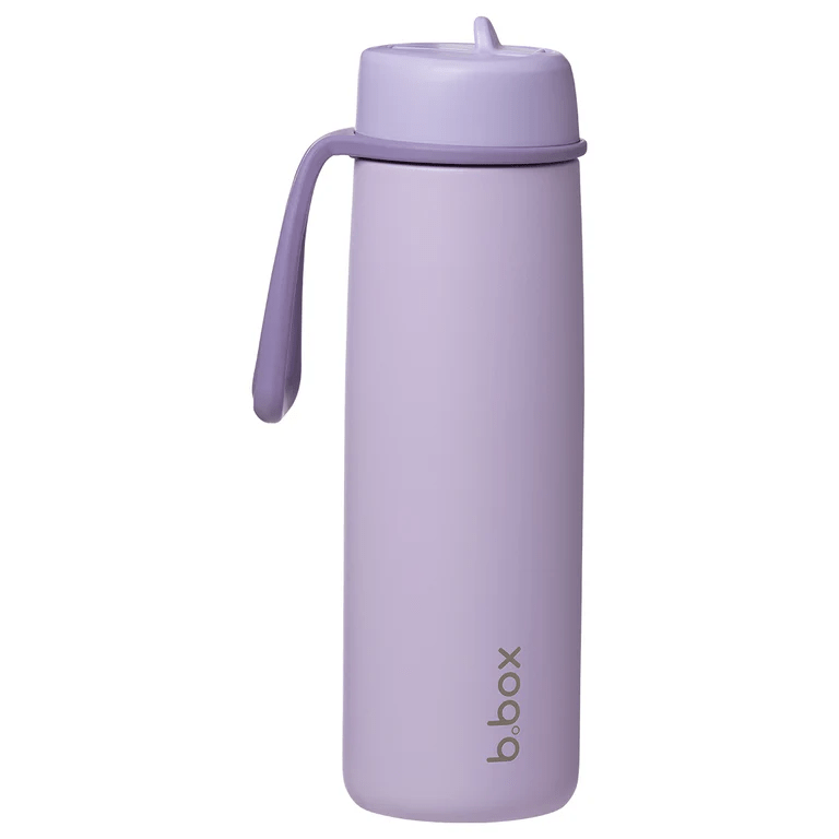 b.box 690mL Insulated Flip Top Bottle Lilac Love