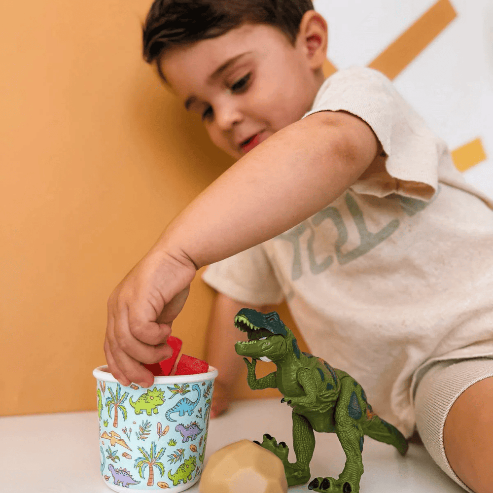BBCINO Bamboo Snack Pot - 220ml Snack-a-Saurus