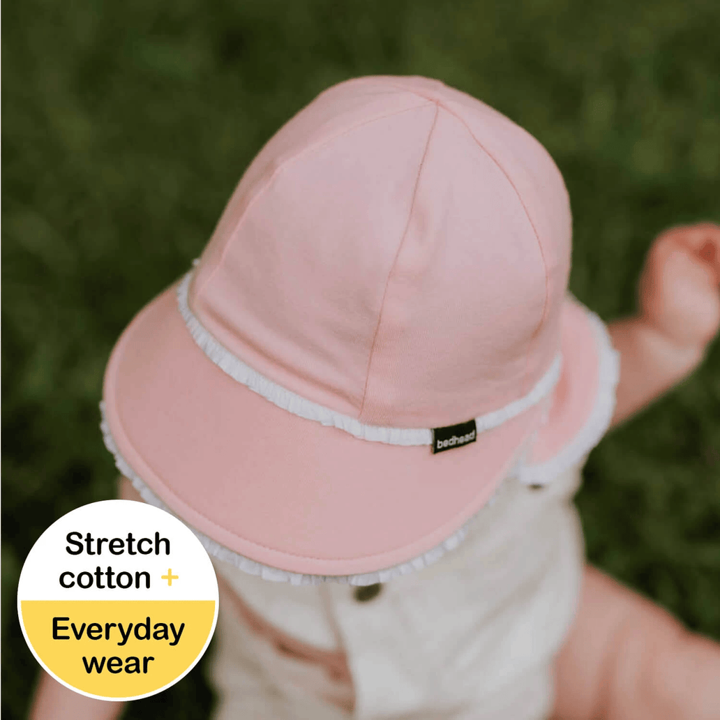 Bedhead Legionnaire Hat Ruffle Trim Blush