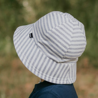 Bedhead Toddler Bucket Sun Hat Grey Stripe