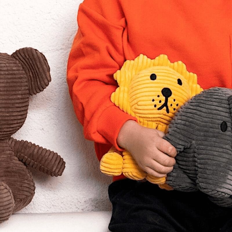 Bon Ton Toys Lion ECO Corduroy Yellow 17 cm