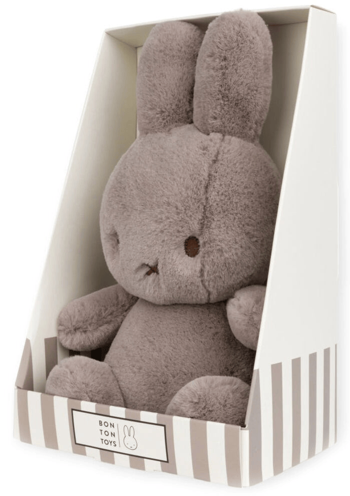Cozy Miffy Sitting Taupe in giftbox - 23 cm