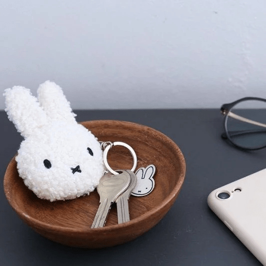 Miffy Flat Keychain ECO Tiny Teddy Cream