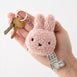 Miffy Flat Keychain ECO Tiny Teddy Pink