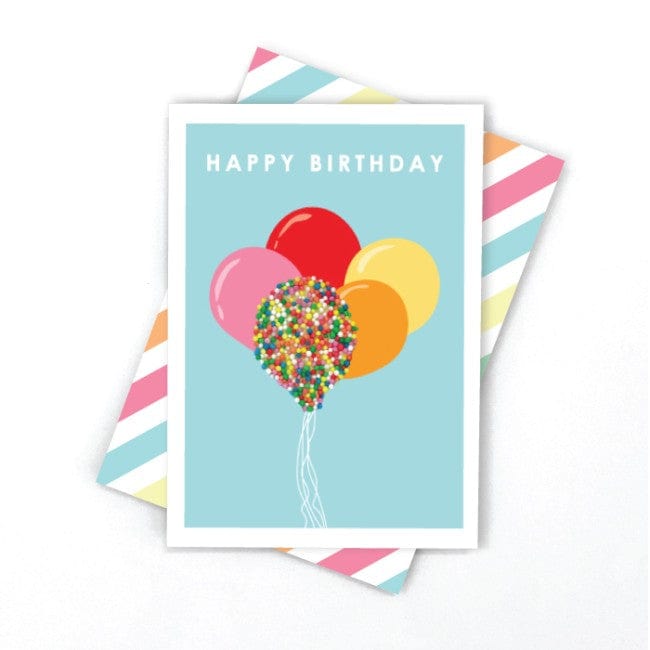 Candle Bark Greeting Card Freckle Balloon Bunch