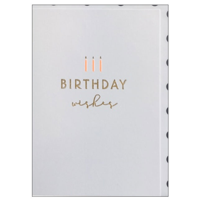 Candle Bark Greeting Card Little Birthday Candles