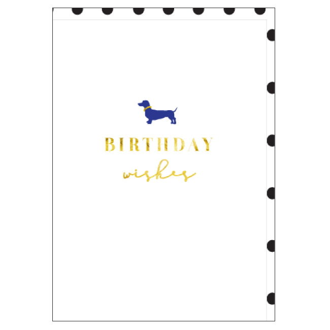 Candle Bark Greeting Card Little Birthday Dachshund
