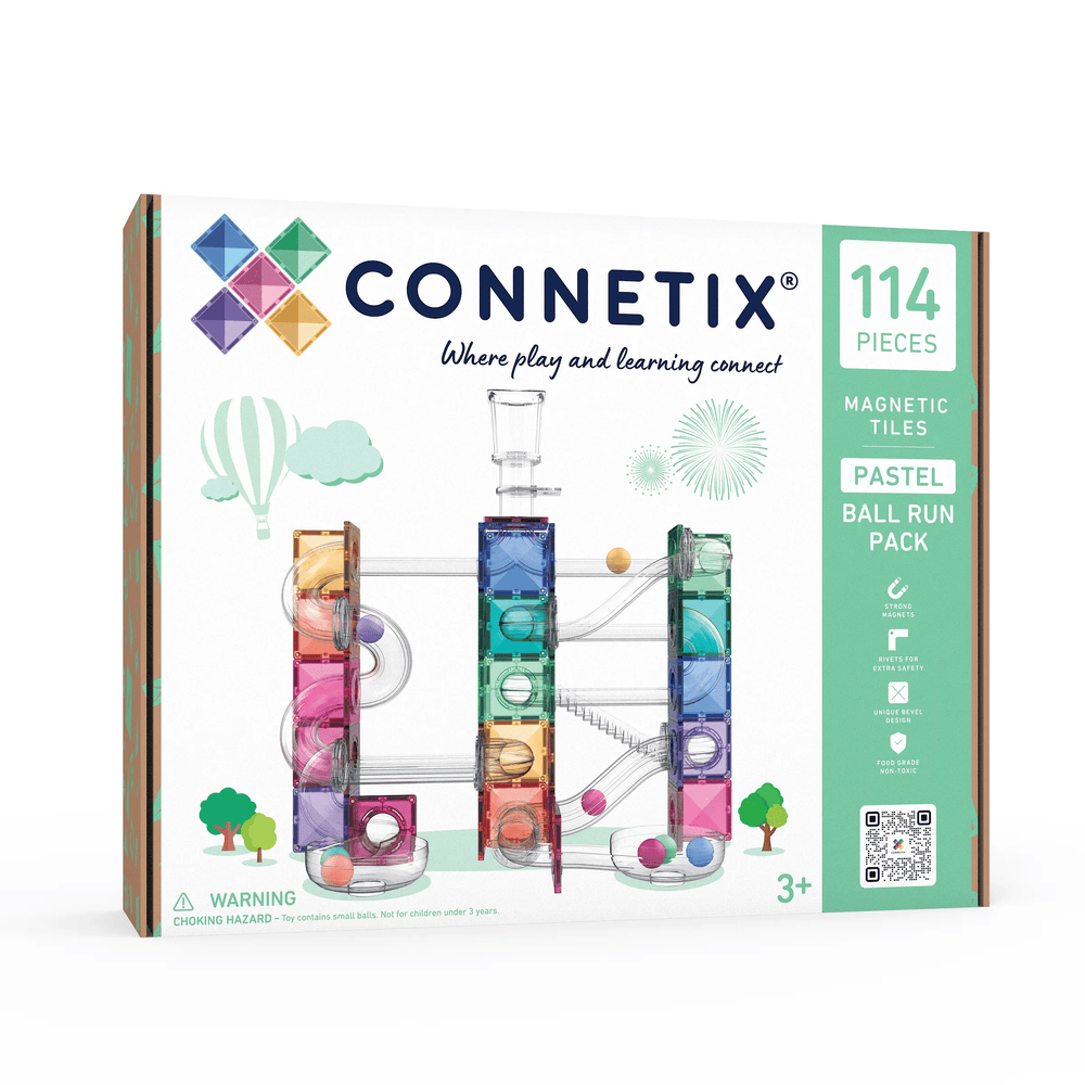 Connetix Ball Run Pastel Pack 114pcs