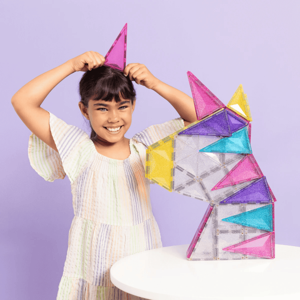 Connetix Glitter Unicorn Pack 56pcs