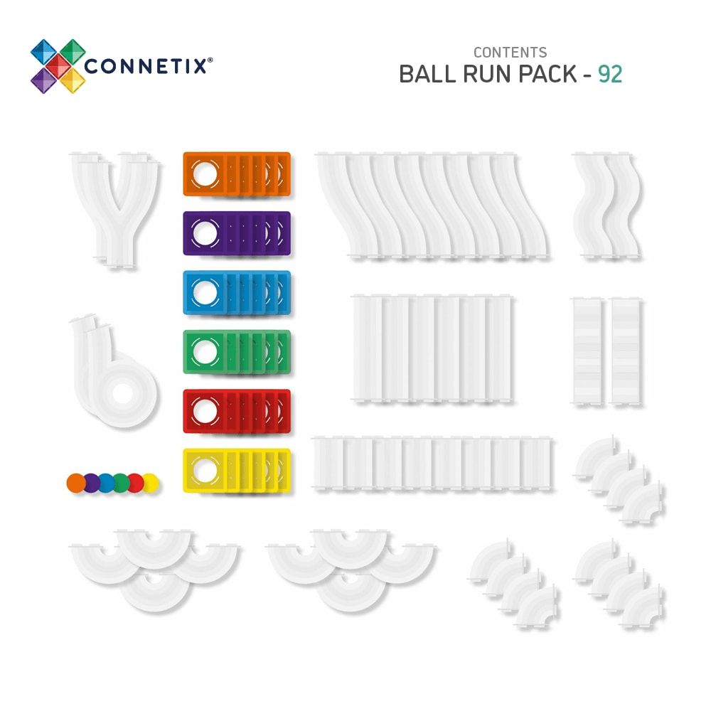 Connetix  Rainbow Ball Run Pack 92pcs