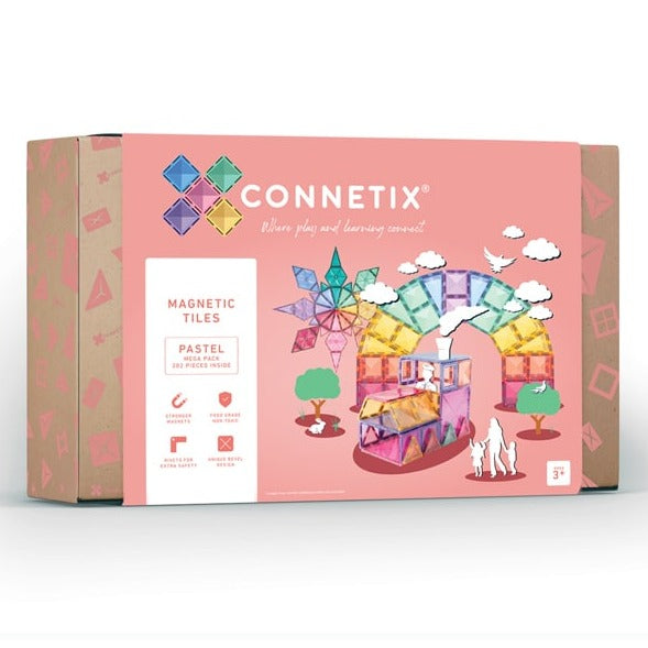 Connetix Tiles Mega Pack  Pastel  202 Piece