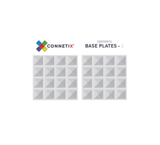 Connetix Tiles Clear Base Plate Pack 2 pc